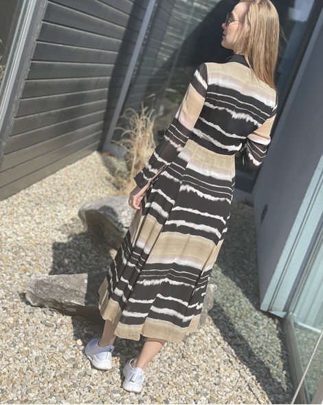 Šaty dámské Massimo Dutti košilové dlouhé